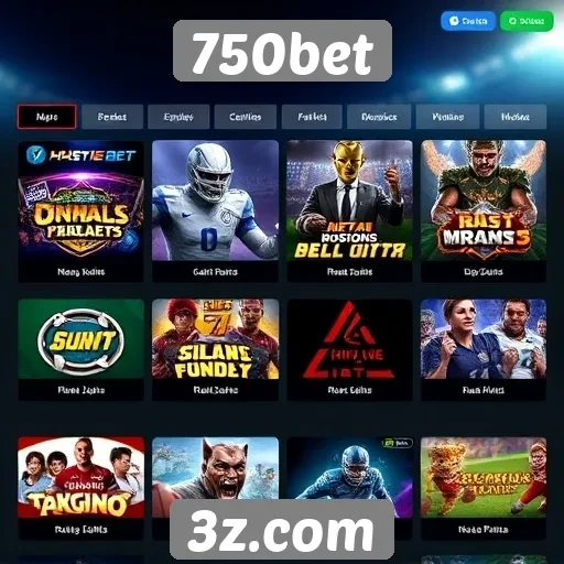 Análise das opções de jogos disponíveis no 750bet
